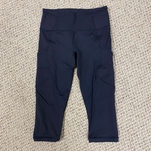 Lululemon Black Running Leggings 17"